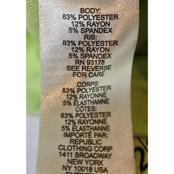 Workshop Republic Clothing Light Green Sequin Alligator Sweatshirt XS/TP - Picture 8 of 8